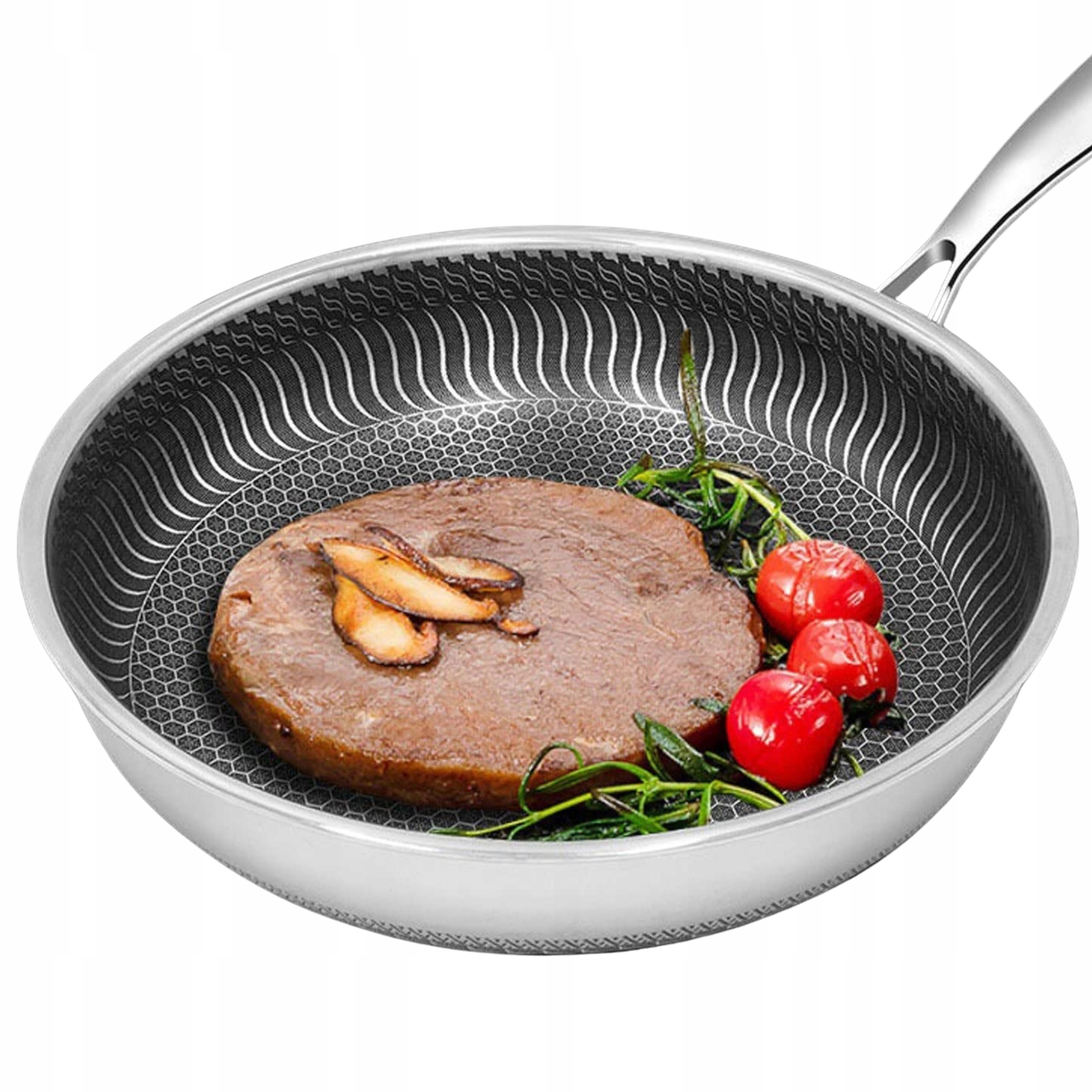 Patelnia tradycyjna Edenberg PATELNIA Z POKRYWĄ 28cm nieprzywierająca