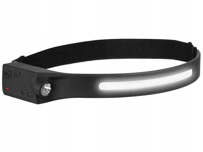 Latarka czołowa LED MOCNA LAMPKA NA GŁOWĘ USB CZUJNIK Tracer 350 lm LED