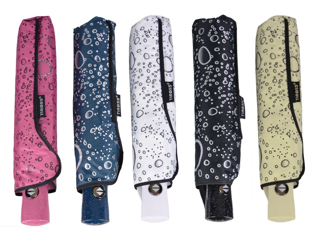 Tiross parasol manualny, składany, z pokrowcem różowy