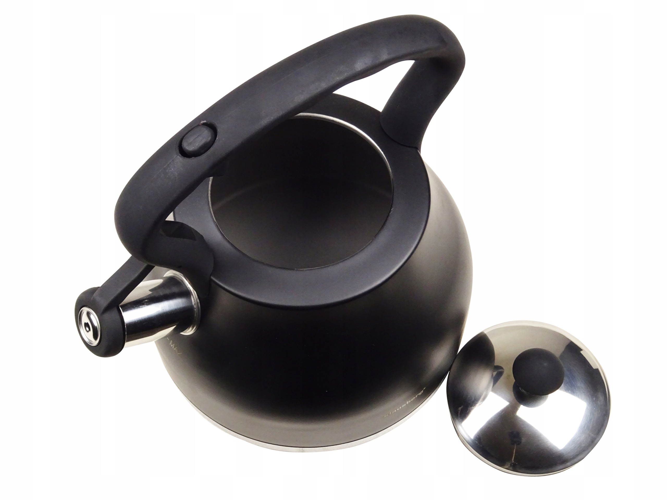 CZAJNIK NA GAZ INDUKCJA CZARNY tradycyjny stalowy Klausberg 2,7 l