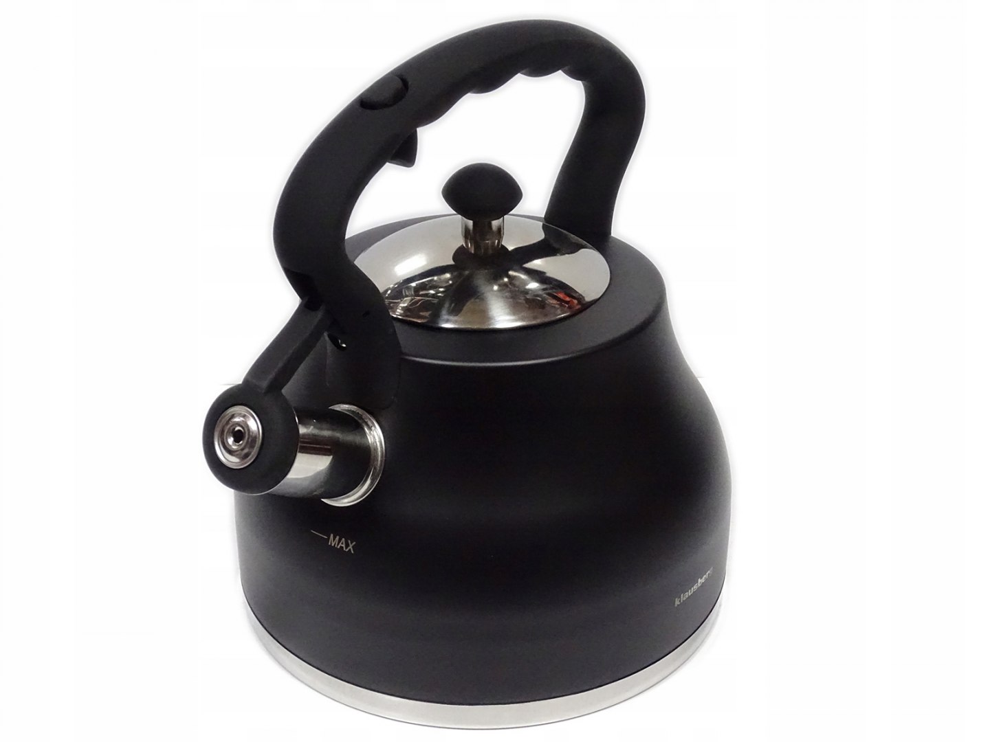 CZAJNIK NA GAZ INDUKCJA CZARNY tradycyjny stalowy Klausberg 2,7 l