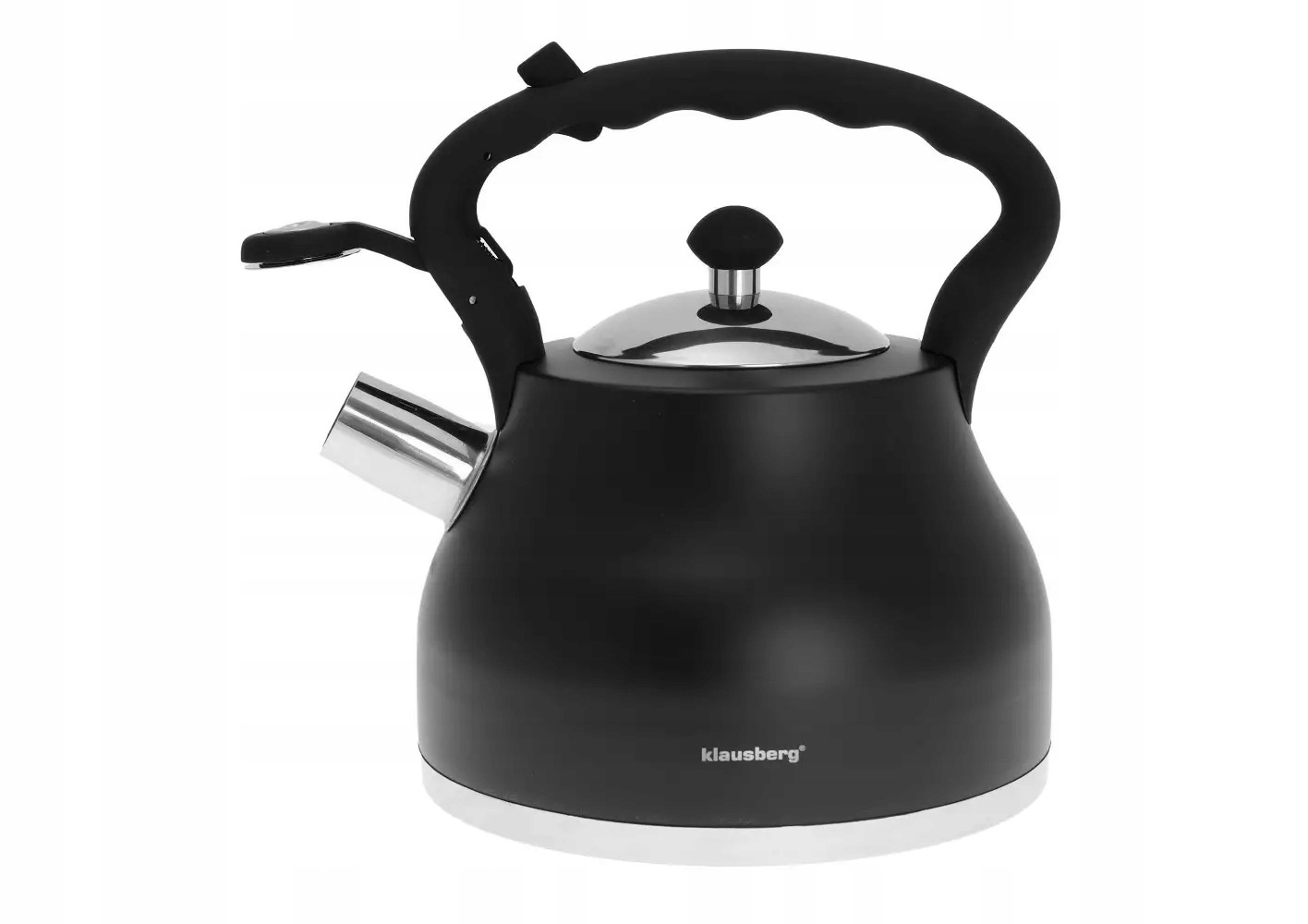 CZAJNIK NA GAZ INDUKCJA CZARNY tradycyjny stalowy Klausberg 2,7 l