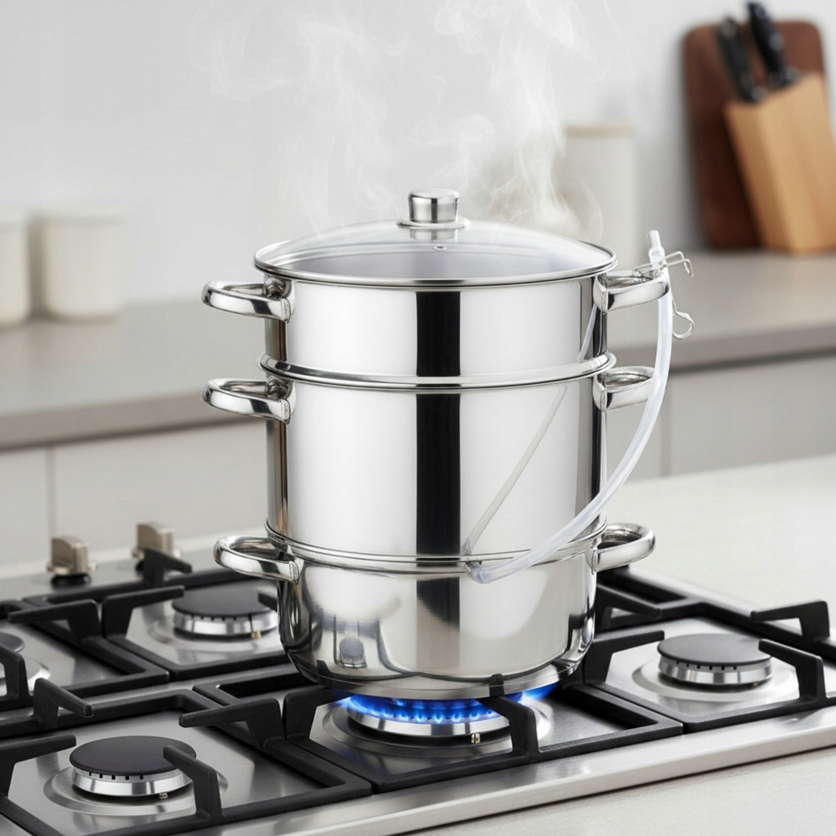 Duży Sokownik 8 Lit Klausberg Garnek Do Soku Parowy Indukcja Gaz 26cm